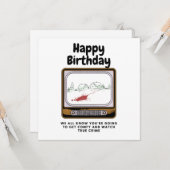 Happy Birthday Watch True Crime カード (正面/裏面インサイチュ)