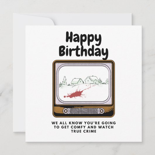 Happy Birthday Watch True Crime カード (正面)