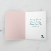 HAPPY BIRTHDAY WATERCOLOR  サンキューカード (内部)