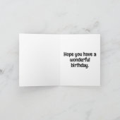 Happy Birthday Watercolor Cake Art カード (内部)