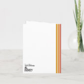 Happy Birthday Watercolor Hearts Card カード (裏面)