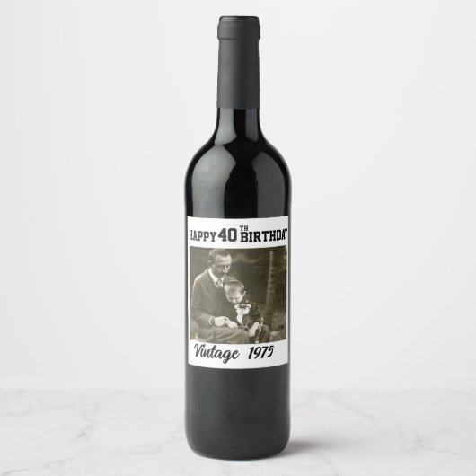 Happy Birthday (Wine Label) ワインラベル (正面)