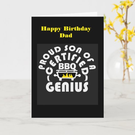 Happy birthday wish for dad カード (黄色い花)