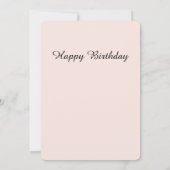 Happy Birthday Wishes Card シーズンカード (裏面)