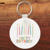 Happy Birthday with Candles Keychain キーホルダー (裏面)