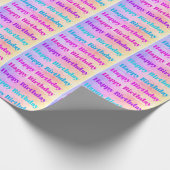 Happy Birthday Wrapping Paper ラッピングペーパー (角)