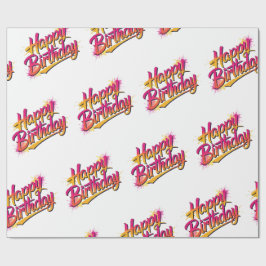 Happy Birthday Wrapping Paper ラッピングペーパー