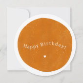 Happy Birthday Yellow Card 招待状 (正面)