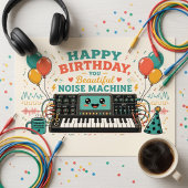 Happy Birthday, You Beautiful Noise Machine! 🎉🎛️ ポストカード