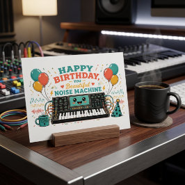 Happy Birthday, You Beautiful Noise Machine! 🎉🎛️ ポストカード