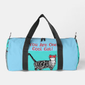 Happy Birthday You Cool Tabby Cat Mens Husband ダッフルバッグ (裏面)