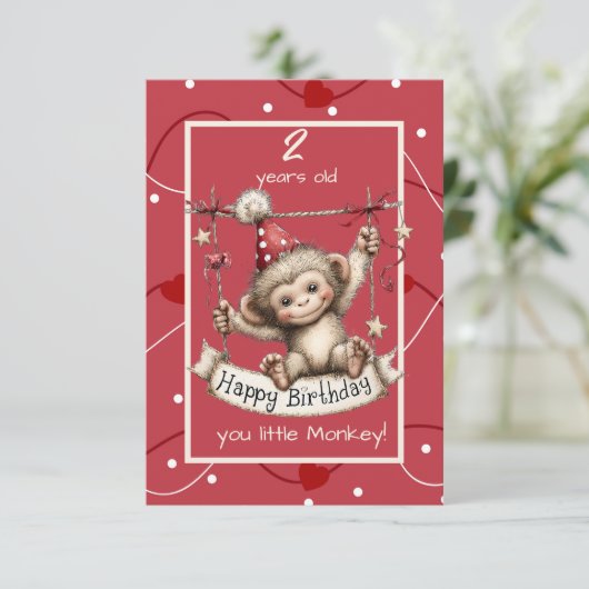 Happy Birthday You Little Monkey 招待状 (スタンド正面)