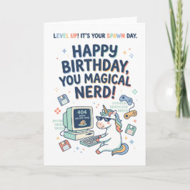 Happy Birthday You Magical Nerd カード