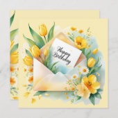 Happy birthday you touched my heart. Greeting card シーズンカード (正面/裏面)