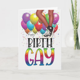 Happy BirthGAY Teen African American Birthday カード