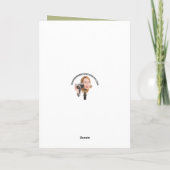 Happy Birtthday on St. Patrick's Day Black Cat シーズンカード (裏面)