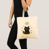 Happy Black Cat Sunshine トートバッグ (正面(商品))