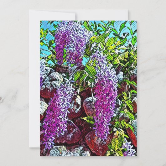 Happy blooming flower 招待状 (正面)