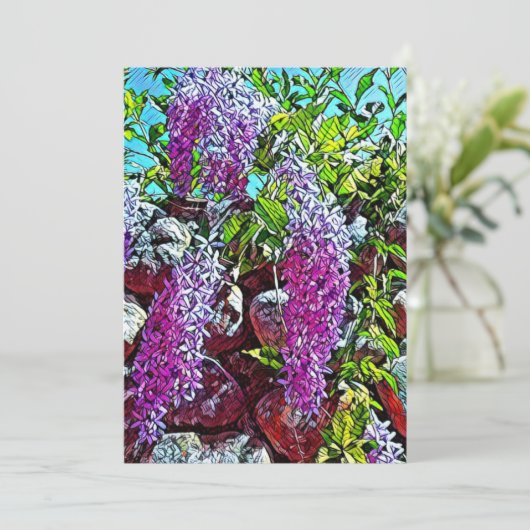 Happy blooming flower 招待状 (スタンド正面)