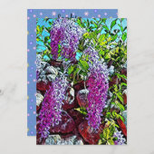 Happy blooming flower 招待状 (正面/裏面)