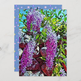 Happy blooming flower 招待状