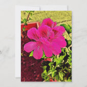 Happy blooming flower 招待状 (正面)