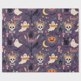 Happy Boo Halloween ラッピングペーパー