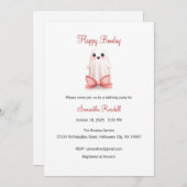 Happy Booday Invitation, Halloween Birthday 招待状 (正面/裏面)