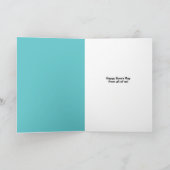 Happy Boss Day From All of Us Funny Cat in Tie シーズンカード (内部)