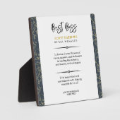 Happy Boss's Day Plaque フォトプラーク (正面)