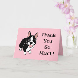 Happy Boston Terrierありがとうございました カード