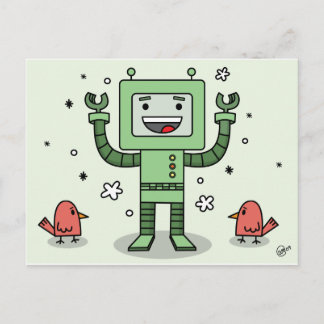 Happy Bot and Friends - PostCard ポストカード