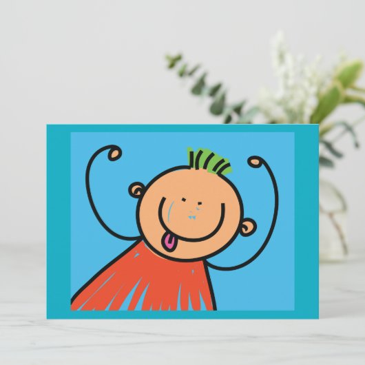 Happy Boy Invitations 招待状 (スタンド正面)