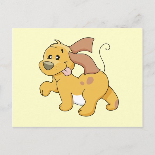 Happy Brown Dog Tシャツ&ギフト ポストカード (正面)