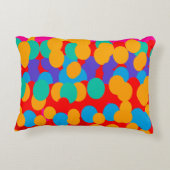 HAPPY BUBBLE PATTERNS MIXED COLORS アクセントクッション (裏面)