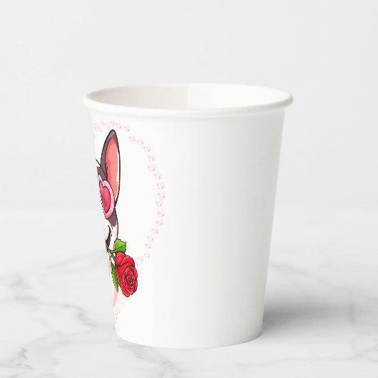 Happy bull terrier 紙コップ (左)