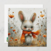 Happy Bunnies：笑顔のメモ🐰🐇デジタル シーズンカード (正面/裏面)