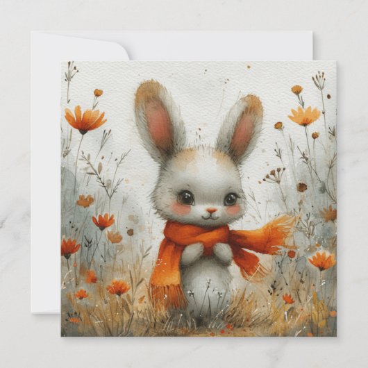 Happy Bunnies：笑顔のメモ🐰🐇デジタル シーズンカード (正面)