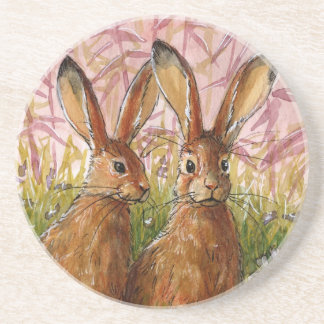 Happy Bunnies design by Schukina A072 コースター