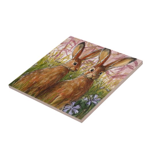 Happy Bunnies design by Schukina A072 タイル (側面)