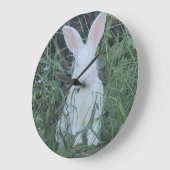 Happy Bunny ラージ壁時計 (傾斜)