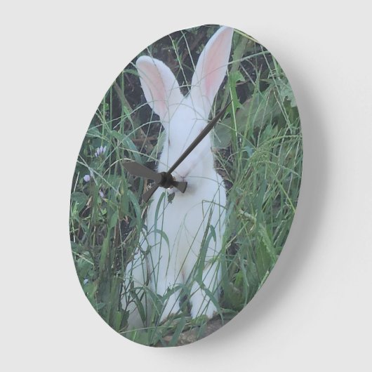 Happy Bunny ラージ壁時計 (傾斜)