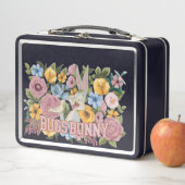 “Happy Bunny Lunch Time” メタルランチボックス (インサイチュ)
