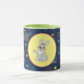 Happy Bunny Pastel Mug - Cute Rabbit Ceramic マグカップ (中央)