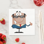 Happy Business Man スタンダードランチョンナプキン (インサイチュ)