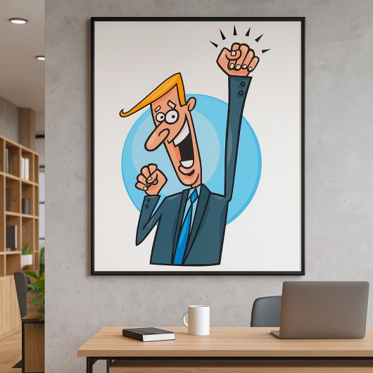 Happy Businessman Poster ポスター