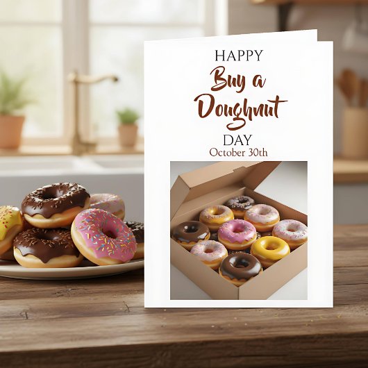 Happy Buy a Doughnut Day | October 29th カード