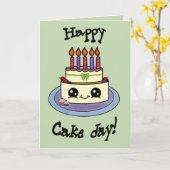 Happy cake day! Verjaardags カード (黄色い花)