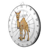 Happy camel cartoon illustration  ダーツボード (正面右)