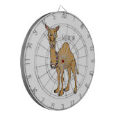 Happy camel cartoon illustration  ダーツボード (正面左)